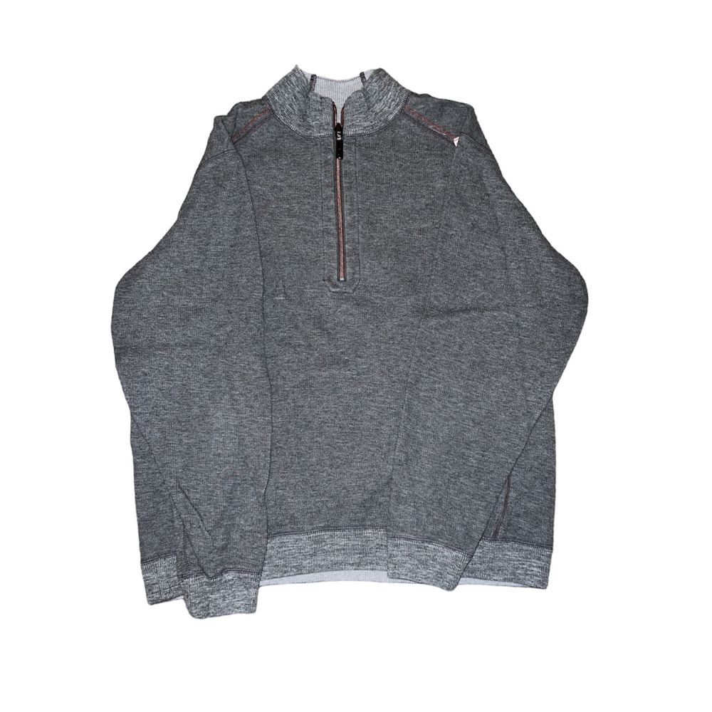 Men's Gray Tommy Bahama Half-Zip Sweater